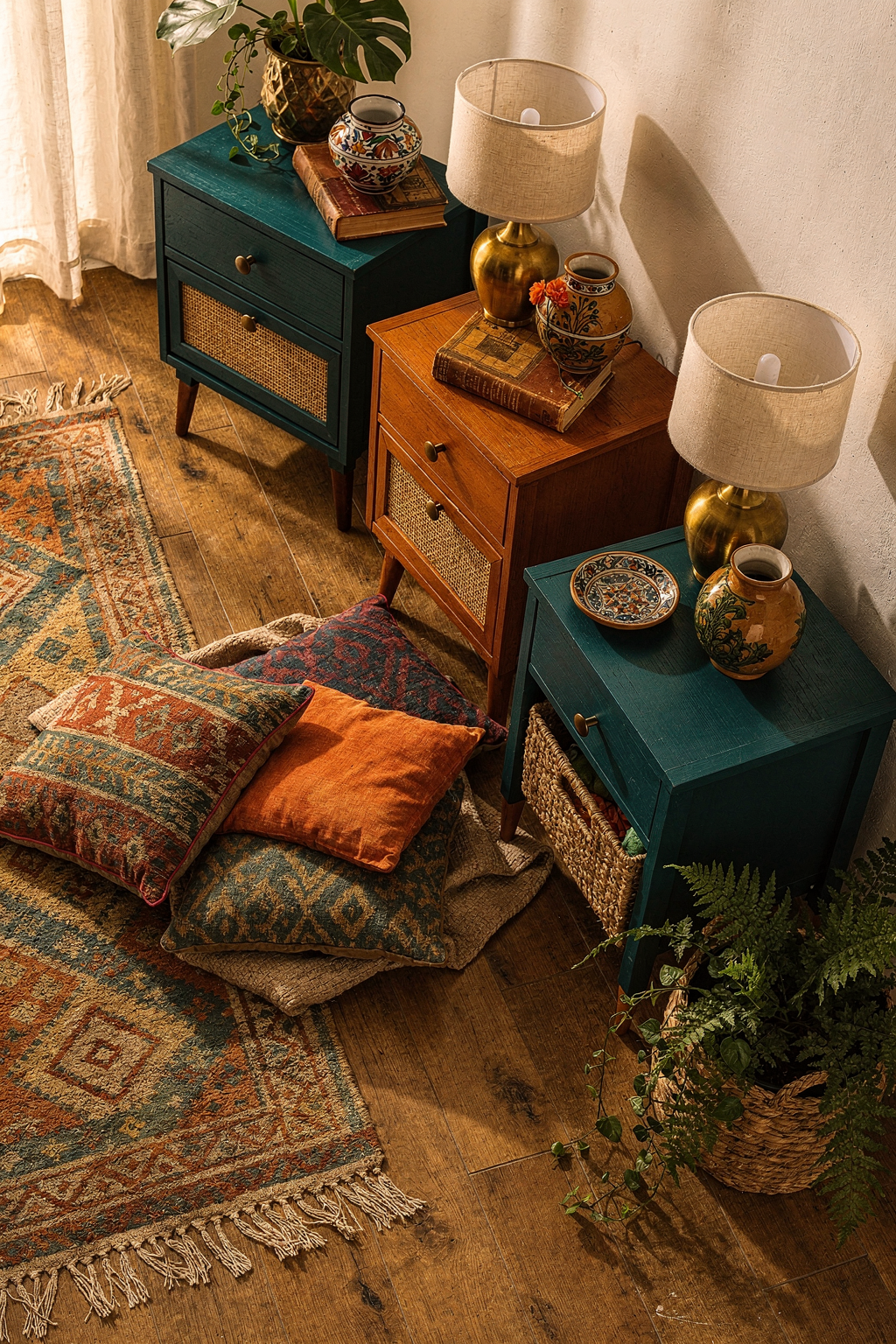 5 Bold Eclectic Nightstands That Double as Bedroom Art Under $35