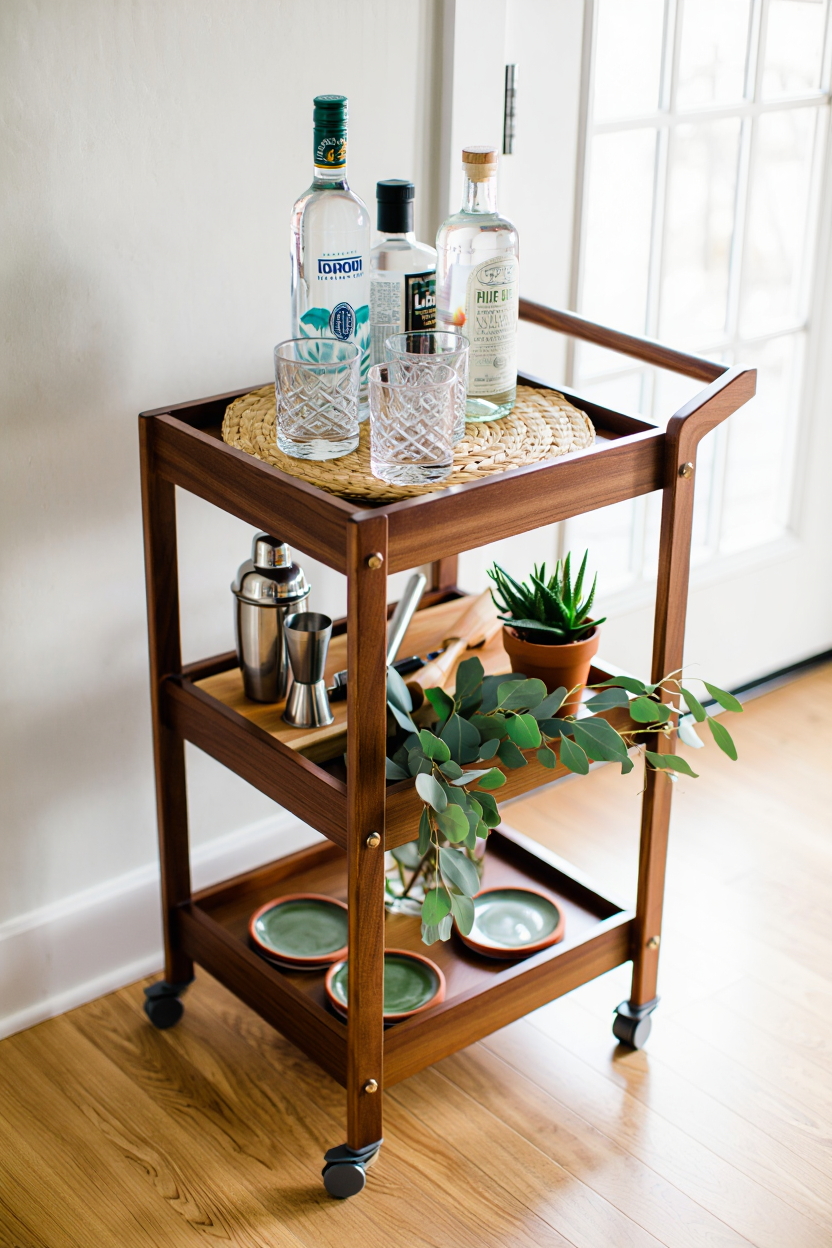5 Ways to Style a Bar Cart for Spring Entertaining