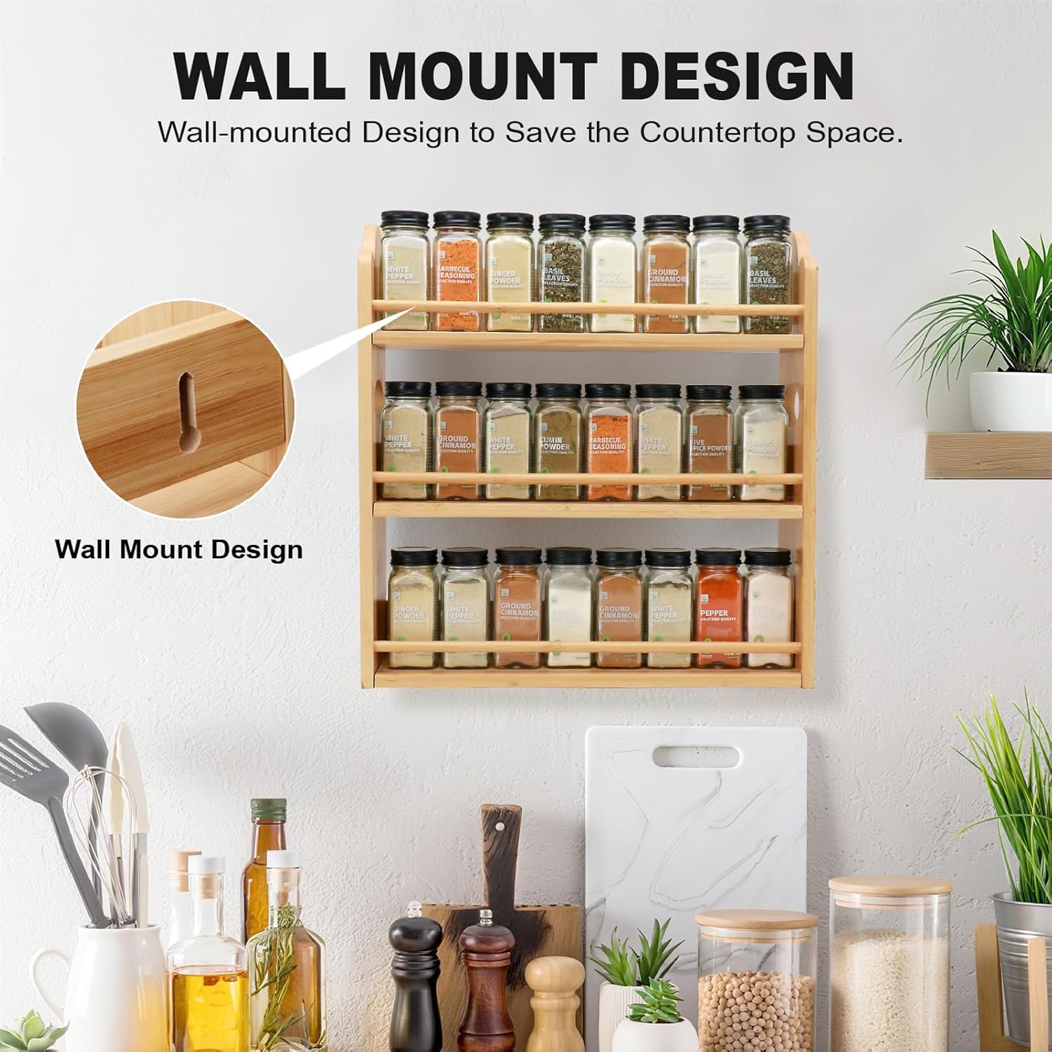 5 Wooden Spice Racks That Make Your Kitchen Feel Warm & Organized Under $35