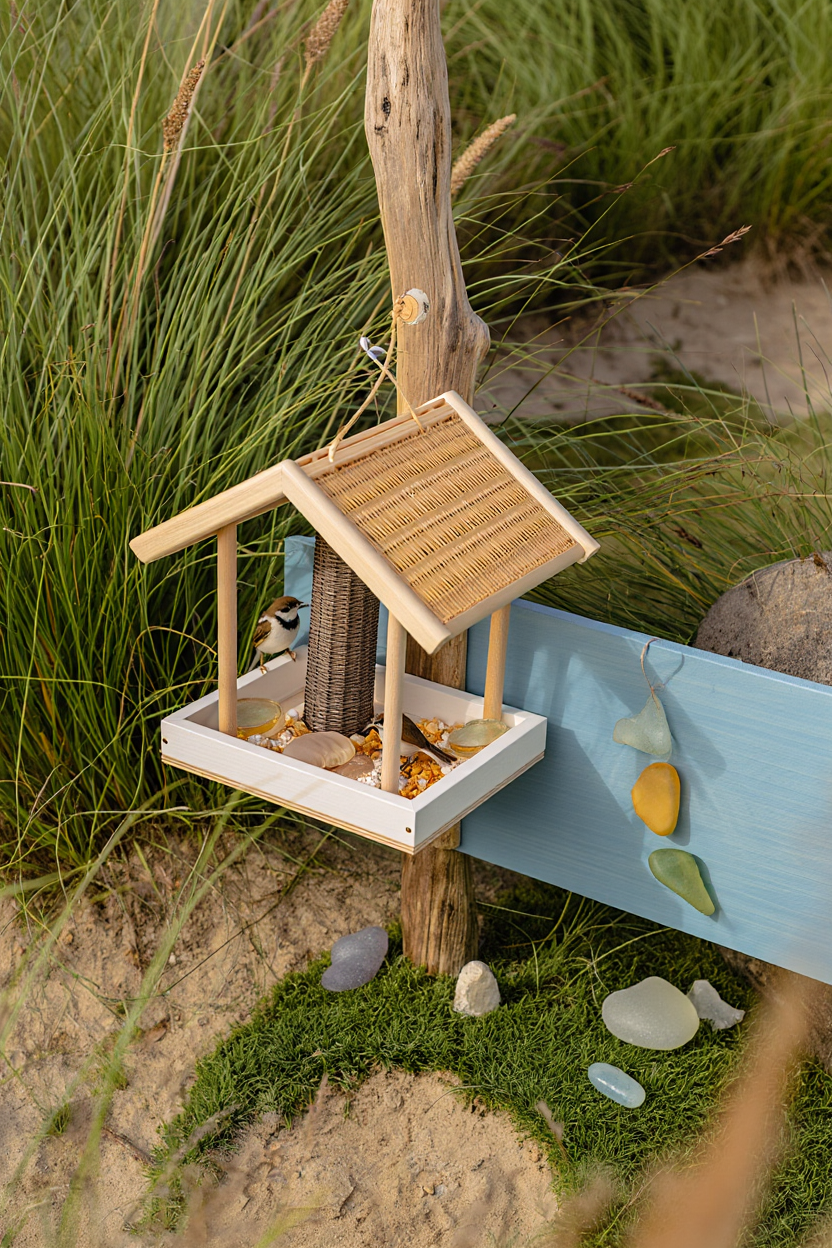 Attract Songbirds in Style: Coastal Bird Feeders That Double as Garden Art
