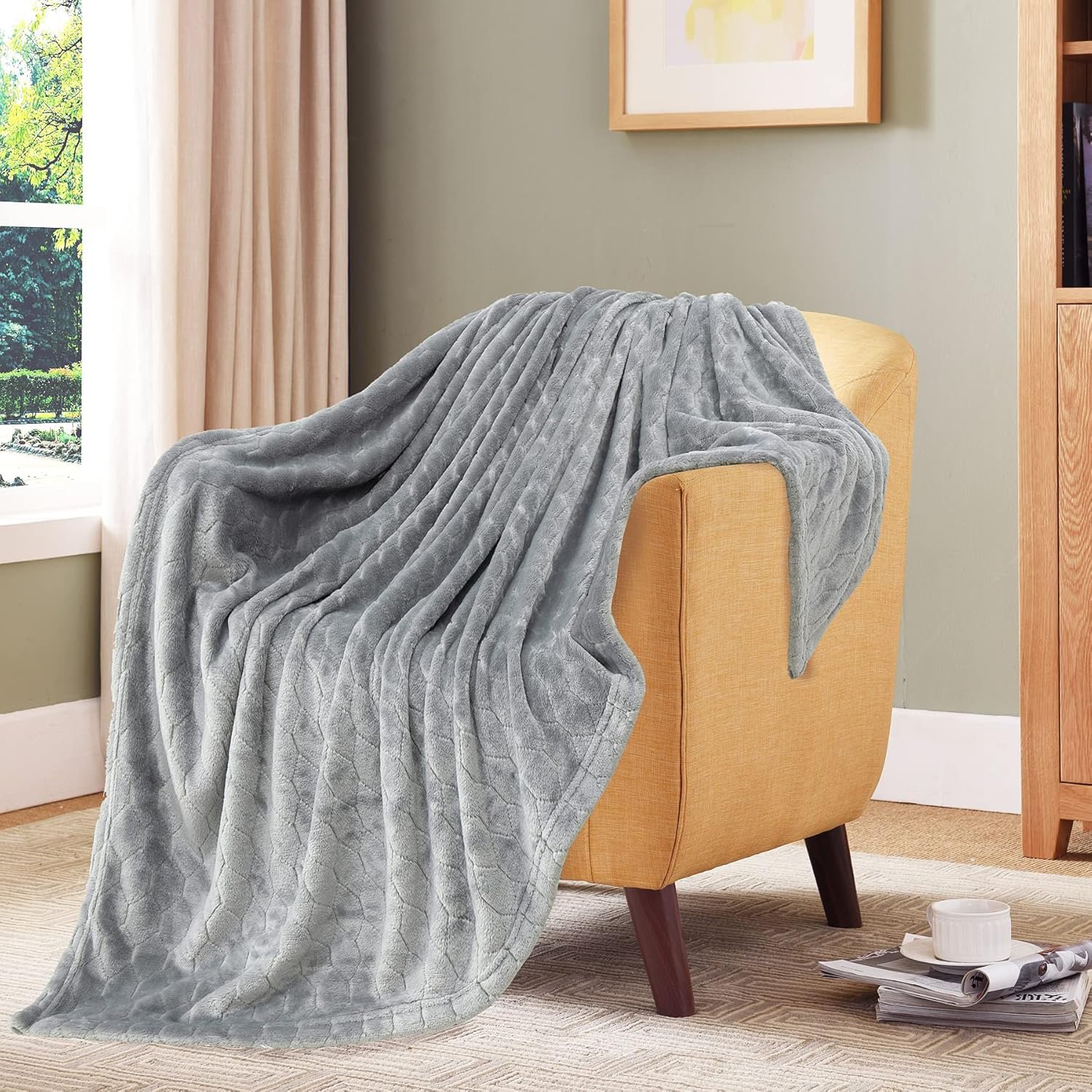 TOONOW Fleece Blanket Super Soft Cozy Throw Blanket 50