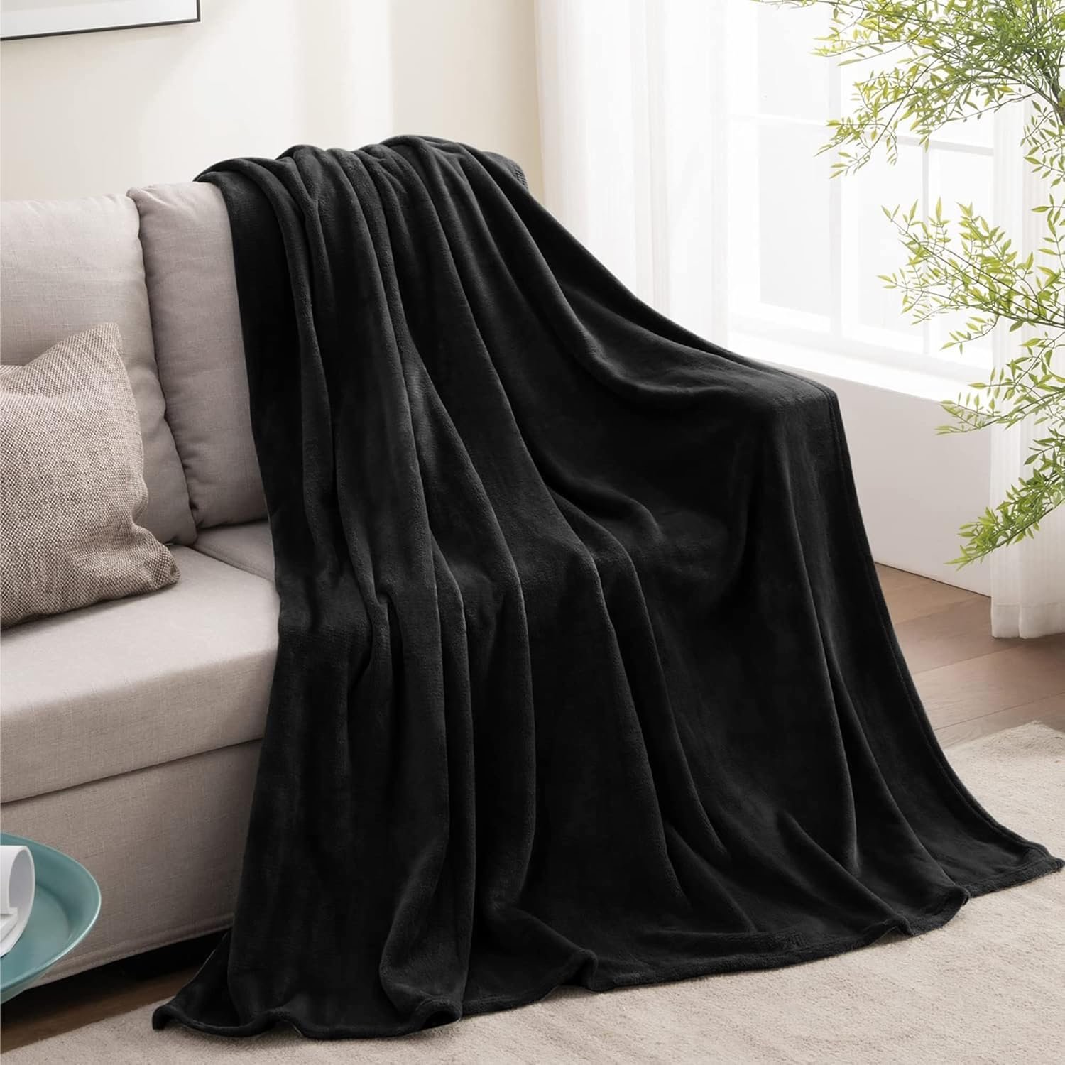 EXQ Home Fleece Throw Blanket – 3D Imitation Turtle Shell Jacquard