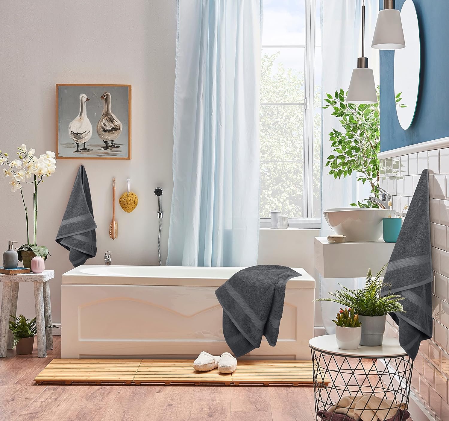Utopia Towels 8 Piece Luxury Towel Set – Majestic Plush, Super Absorbent & Quicker-to-Dry