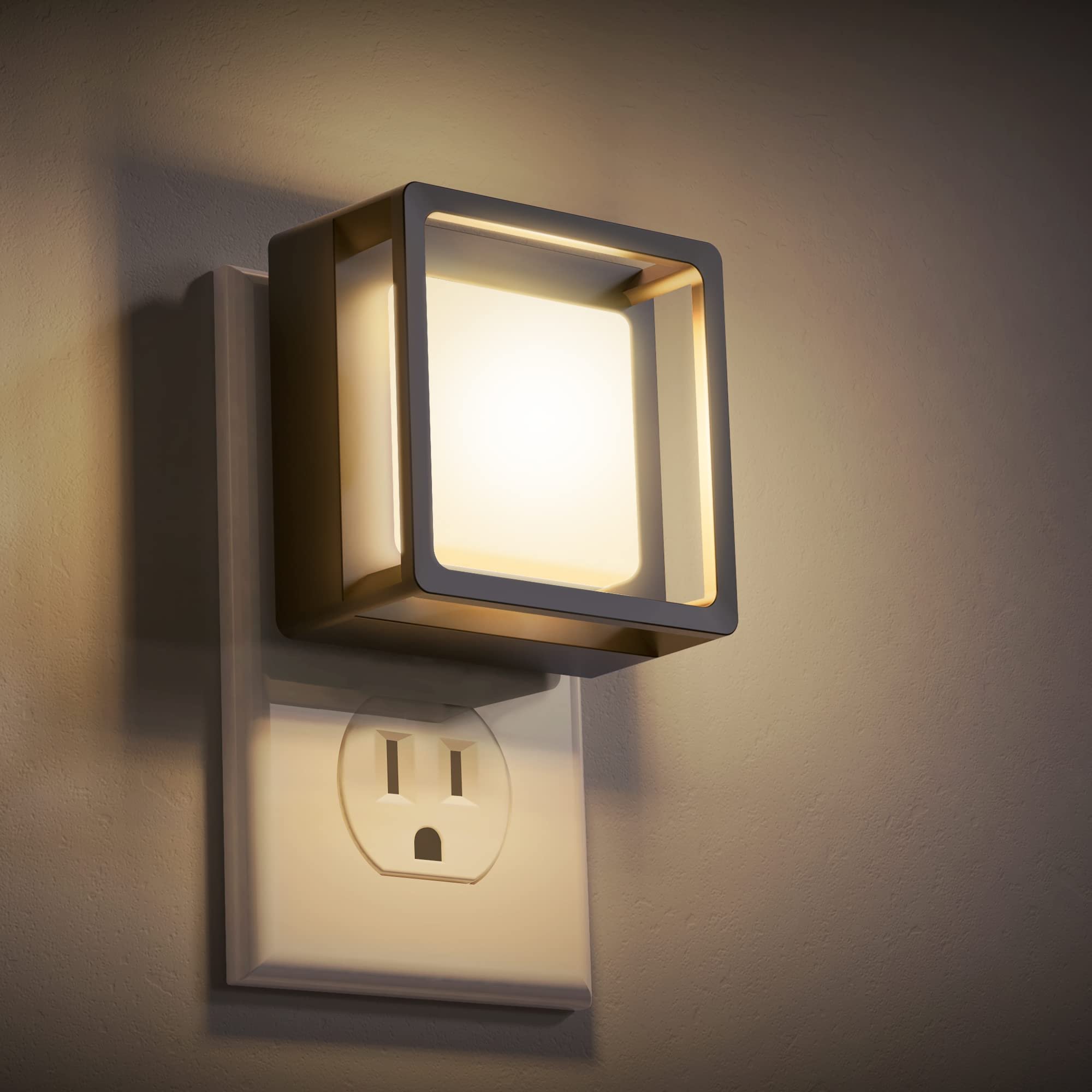 DORESshop LED Night Light with Dusk-to-Dawn Sensor, Dimmable Nightlights [2 Pack]