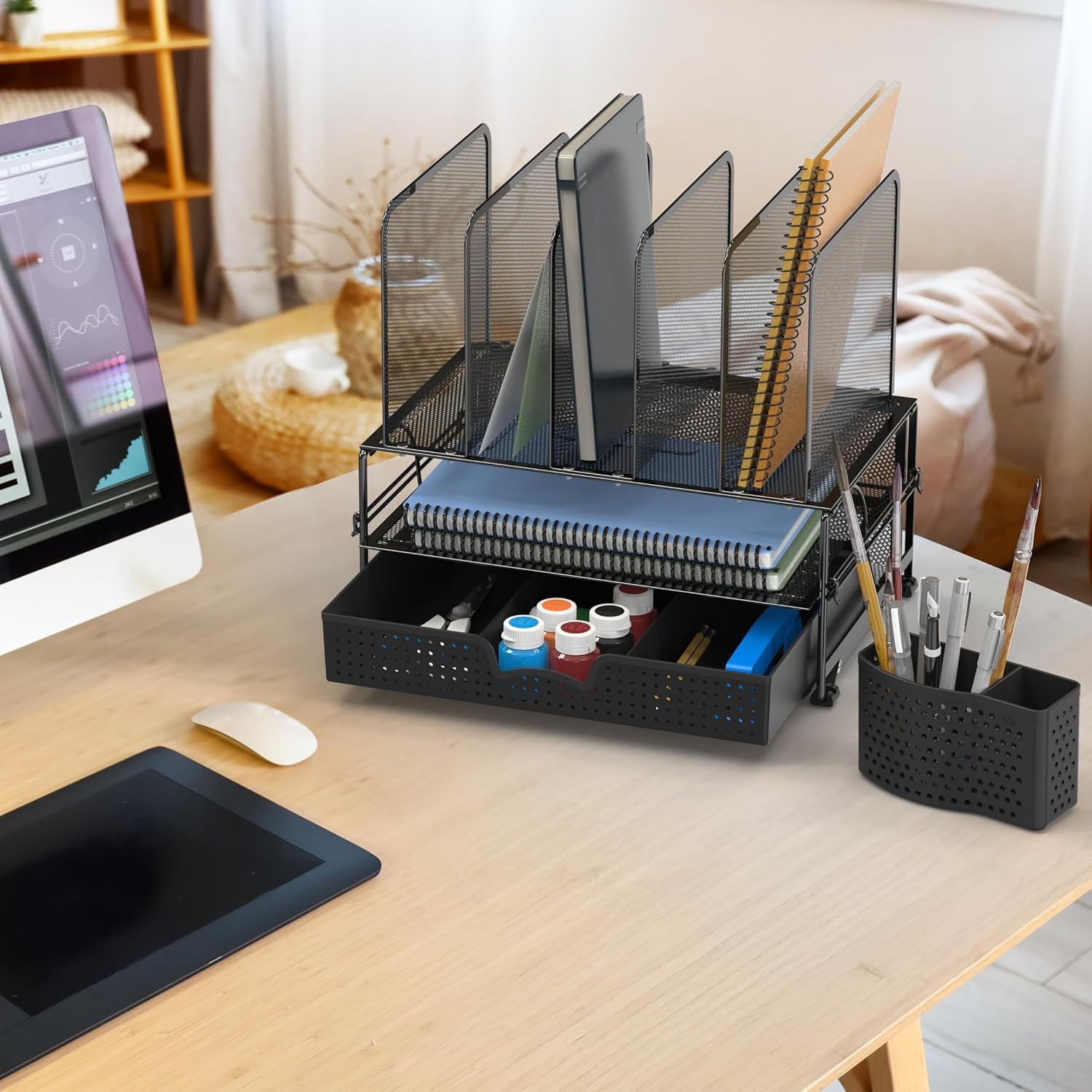 Simple Houseware Mesh Desk Organizer
