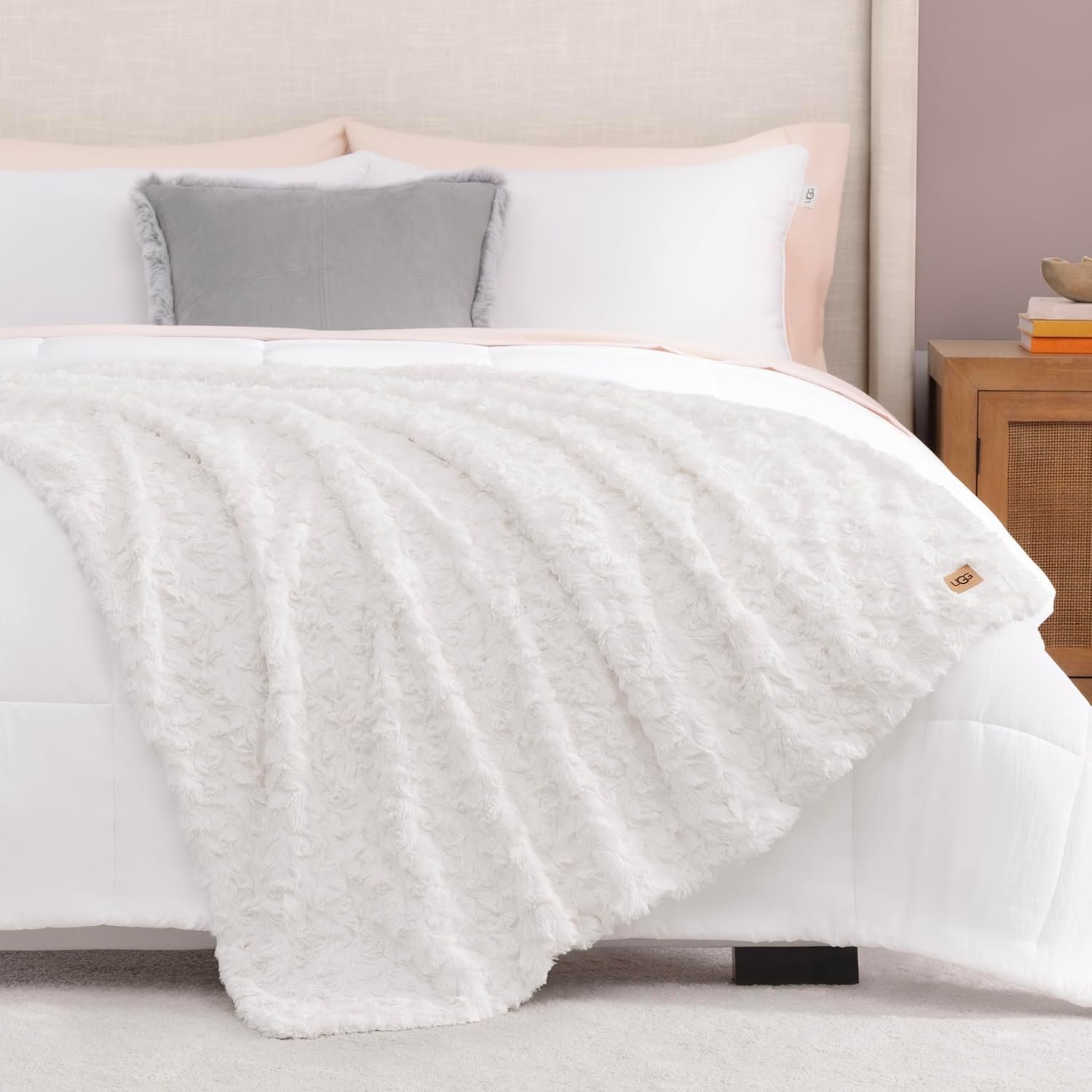UGG Adalee Faux Fur Throw Blanket
