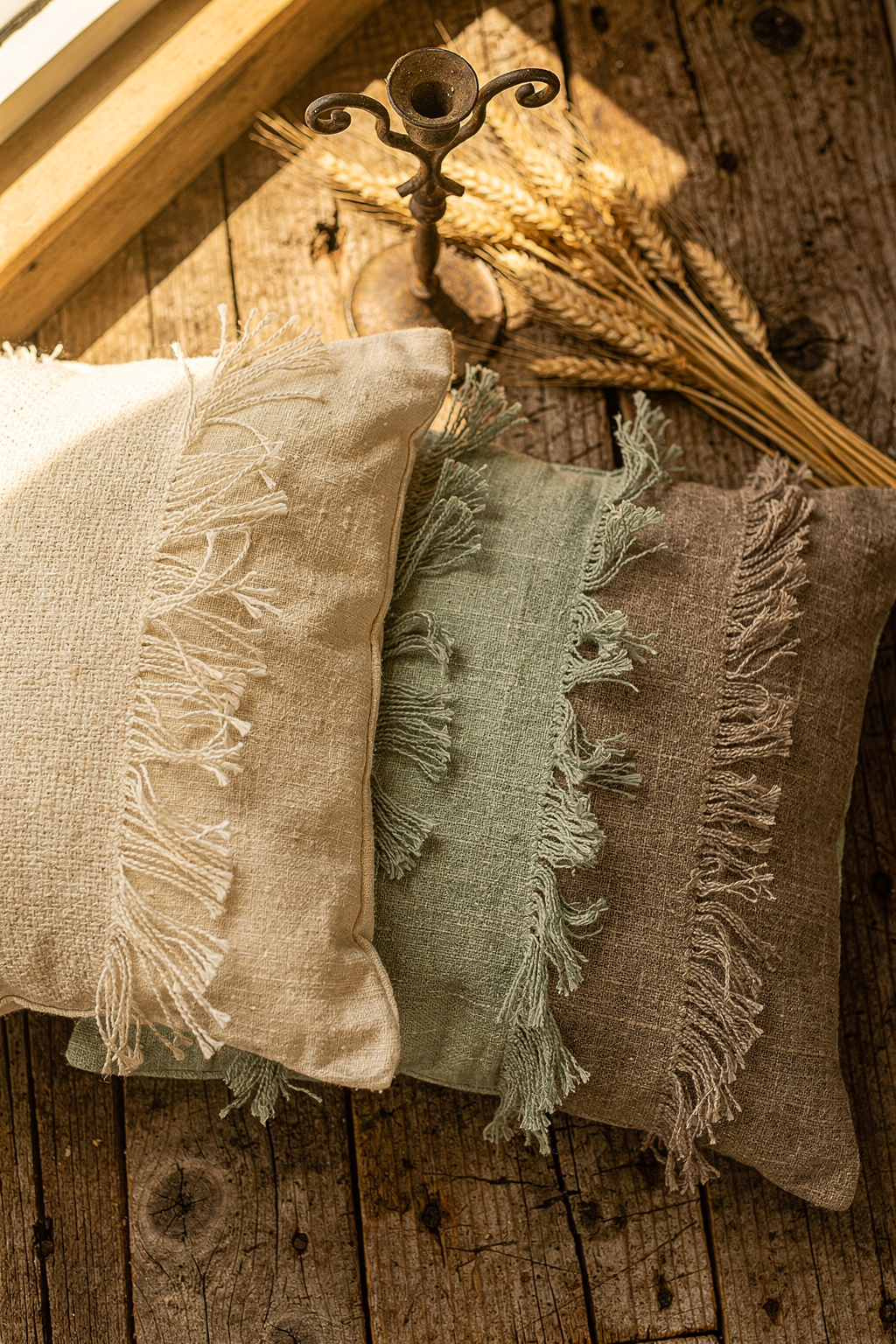 Boho Accent Pillows Transform Your Living Room Into a Warm Farmhouse Haven