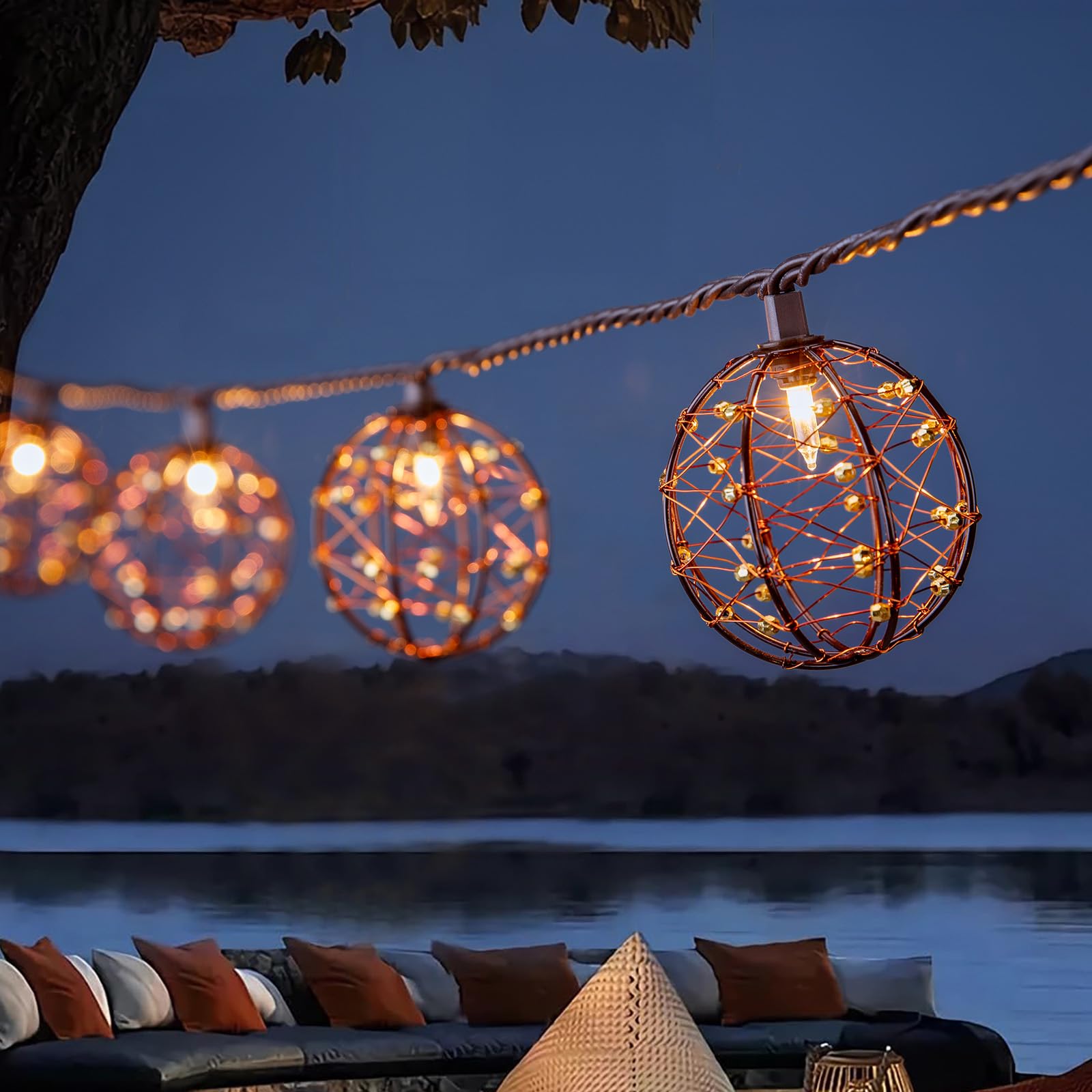 Brass String Lights That Make Your Patio Look Like a Luxury Resort