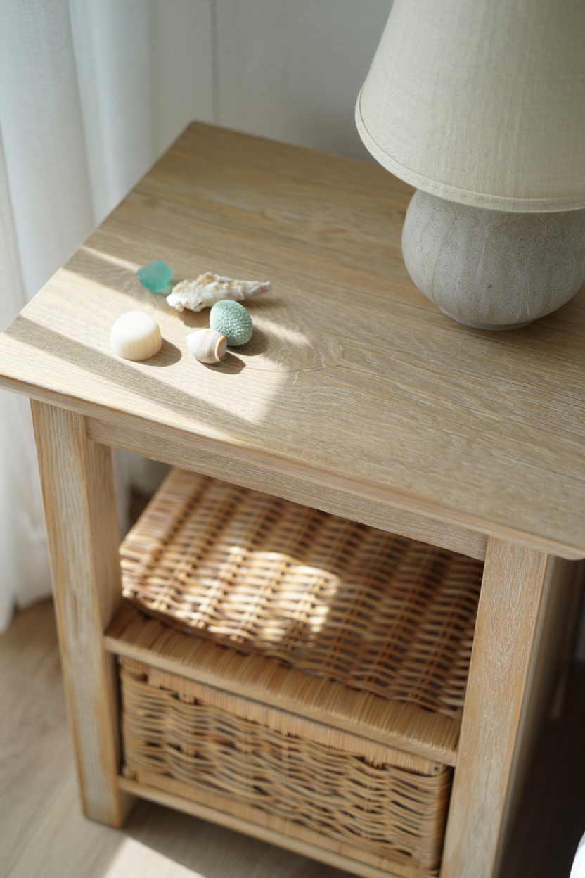 Coastal Nightstands with Driftwood Finish: Bring Beach Vibes Indoors Under $35