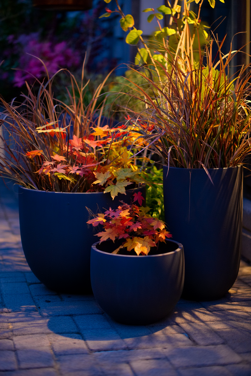 Create a Moody Garden: Dark Ceramic Planters That Frame Fall Foliage Under $35