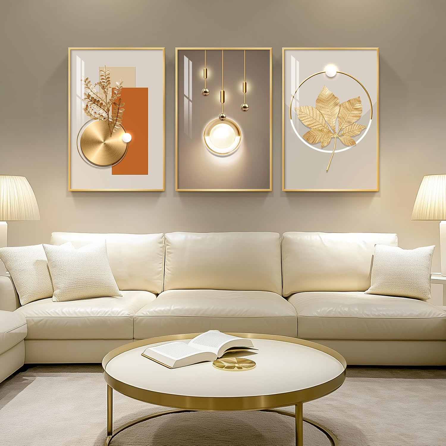 Curate Glam Wall Art: 5 Gold-Framed Pieces That Elevate Any Living Room Under $35