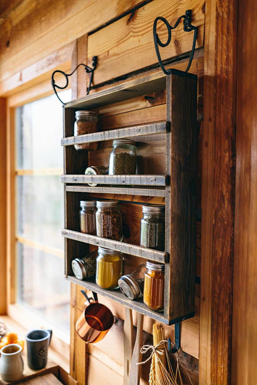 Design Your Kitchen Like a Farmhouse: 5 Spice Racks That Work as Wall Art