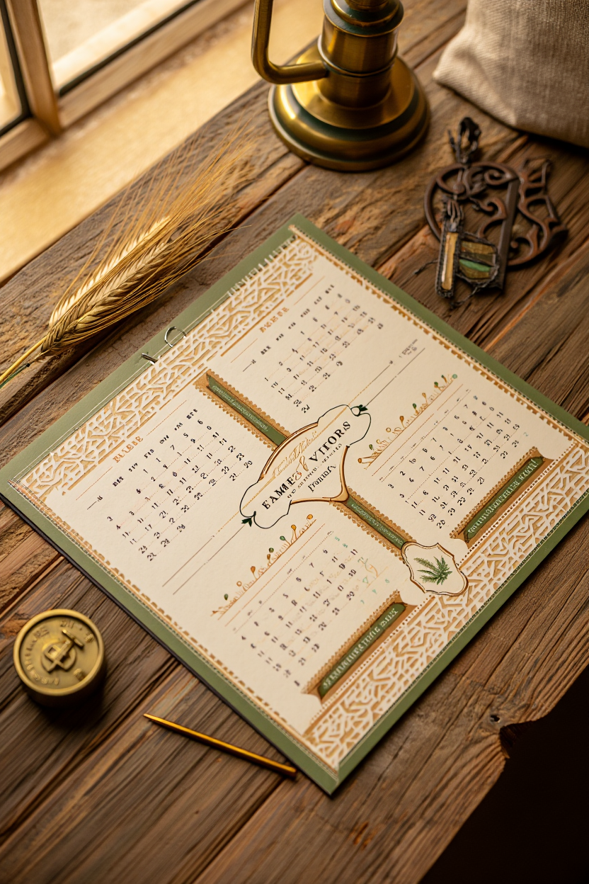 Design Your Year: Rustic Trellis Wall Calendars That Organize in Farmhouse Style