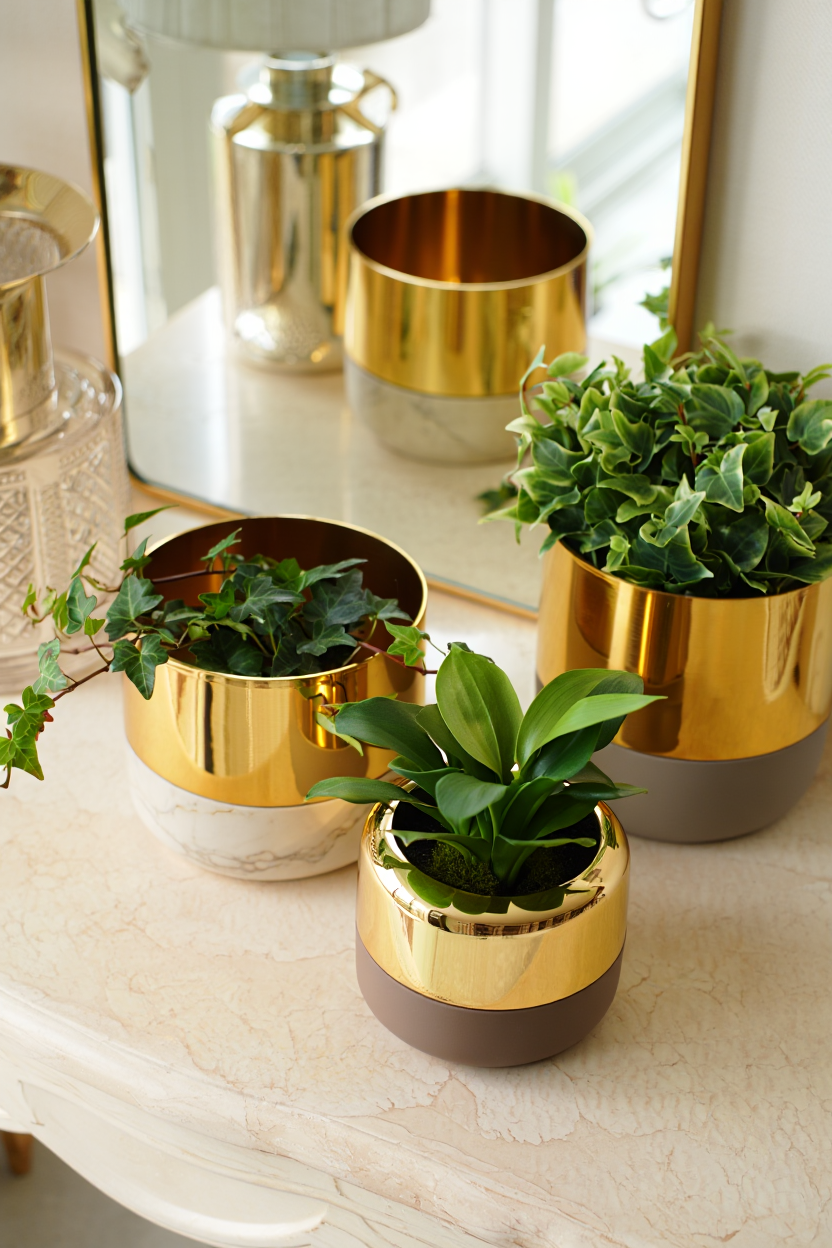 Discover 5 Gold Accent Planters That Make Your Garden Feel Like a Resort Retreat