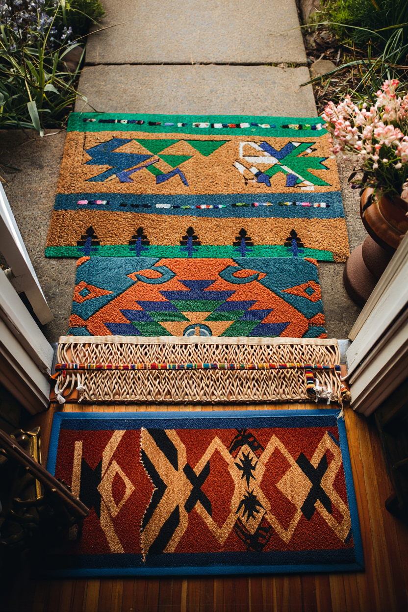 Doormat Sets That Welcome Spring: Bold Patterns for Colorful Outdoor Spaces