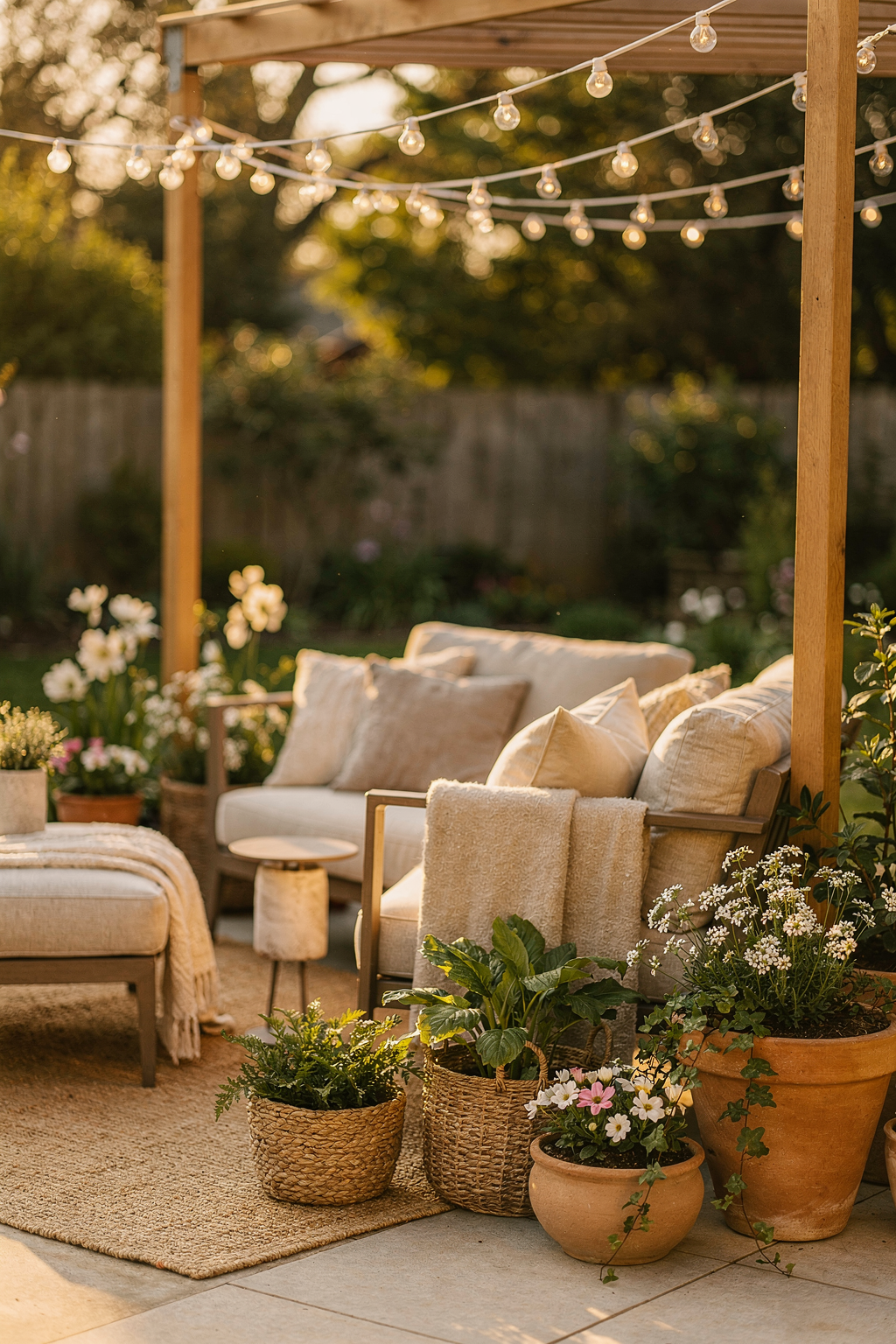 Elegant String Lights Transform Your Patio Into a Cozy Outdoor Retreat