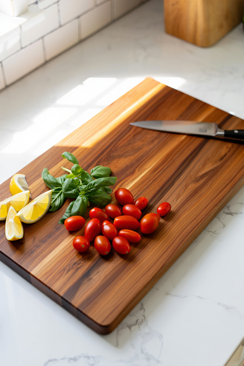 Gorgeous Hardwood Cutting Board Elevates Your Kitchen Aesthetic