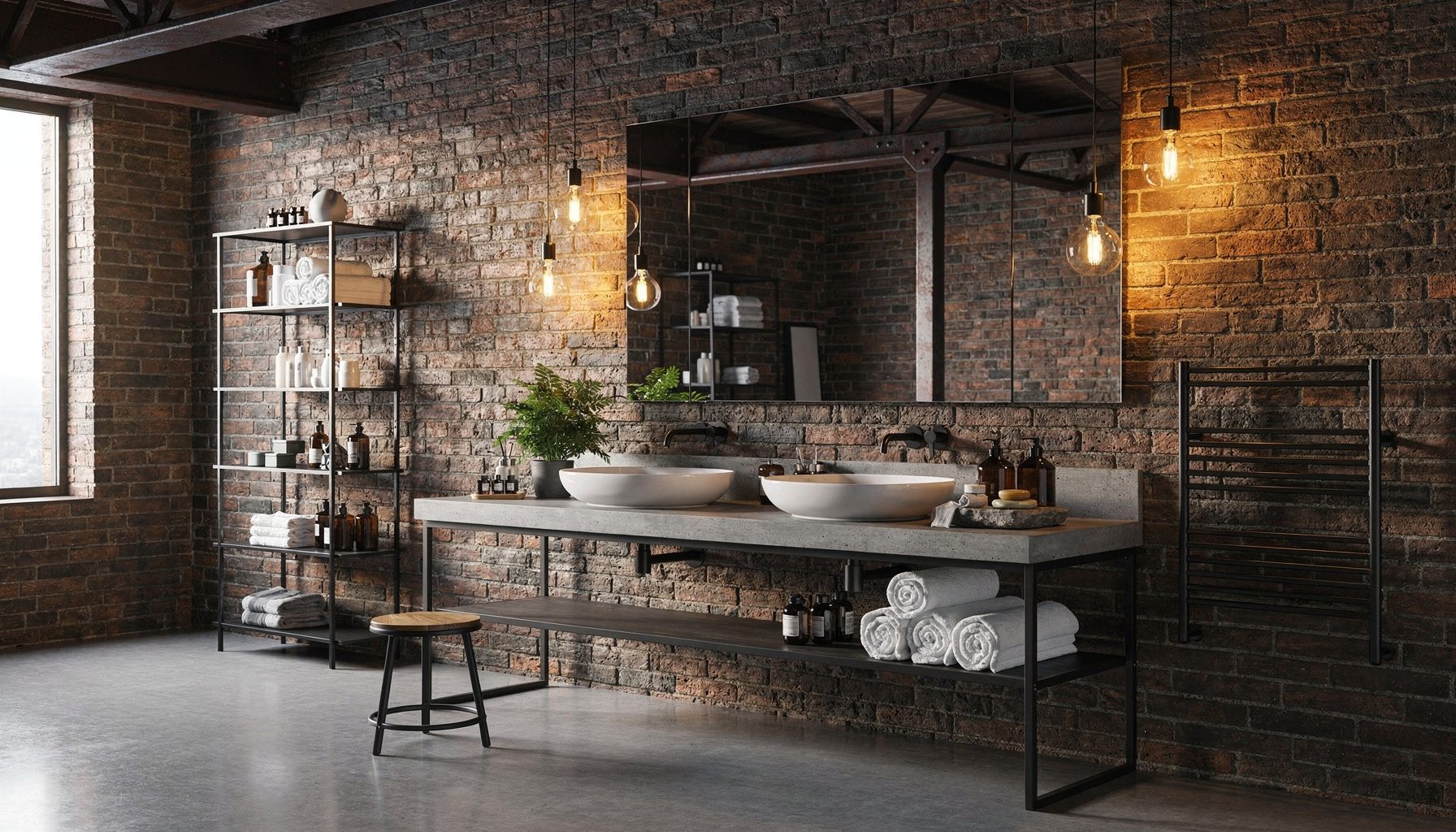Industrial Bathroom