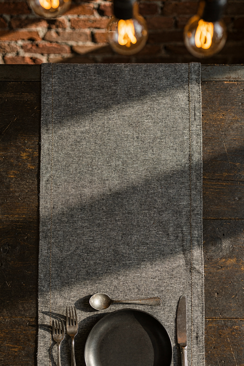 Industrial Table Runner: Add Raw Metal & Concrete Style to Your Dining Setup