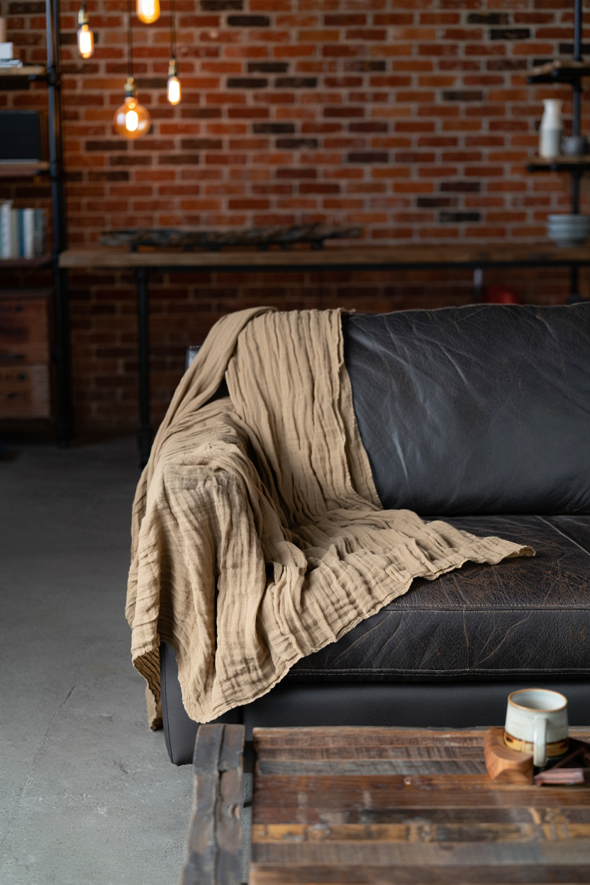 Layering Cozy Throws in Industrial Living Rooms: 4 Rules for Getting It Right