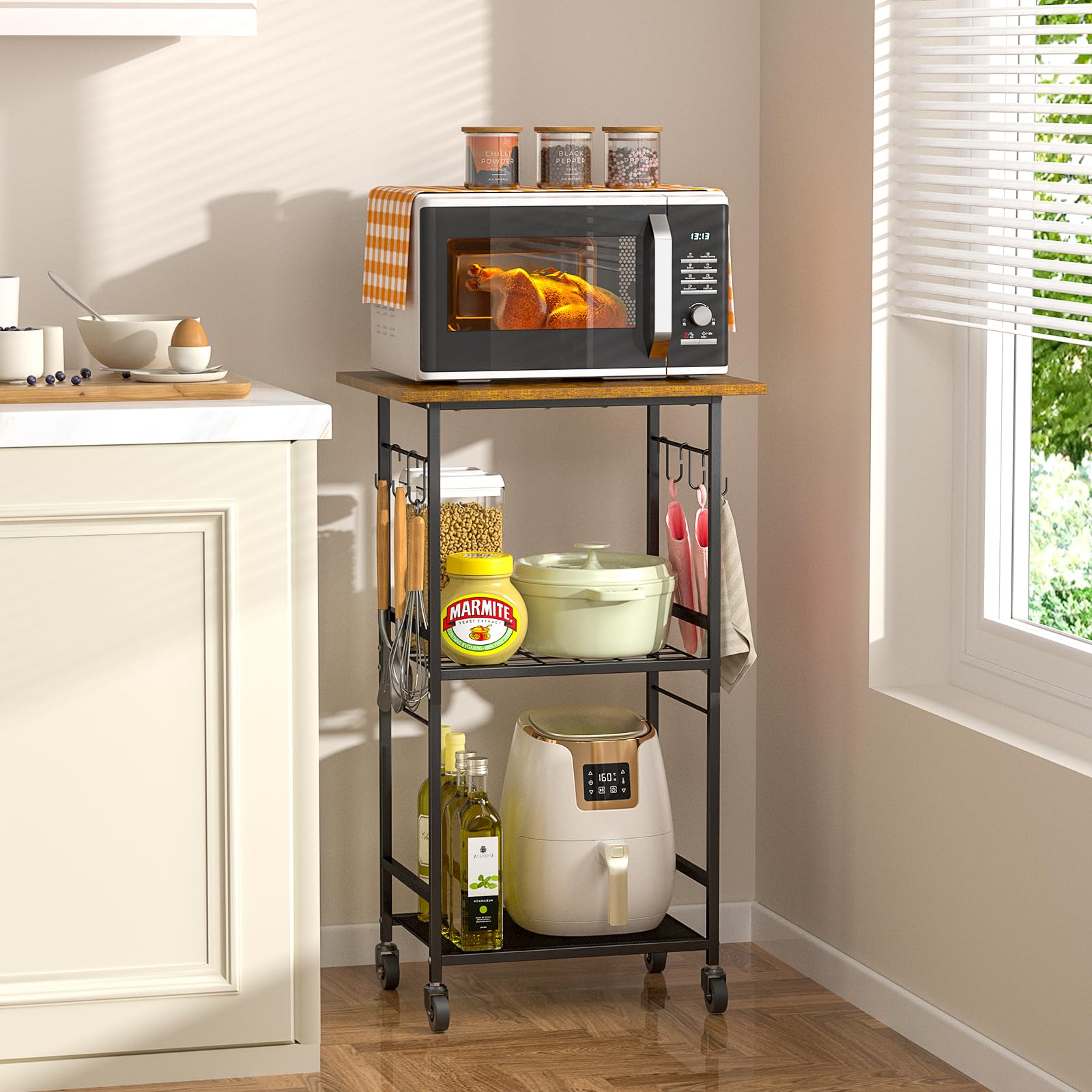 Organize Cocktails in Style: Dark Metal Bar Carts Under $35