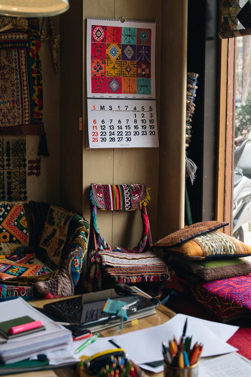 Organize in Color: 7 Bold Wall Calendars That Double as Office Art Under $35
