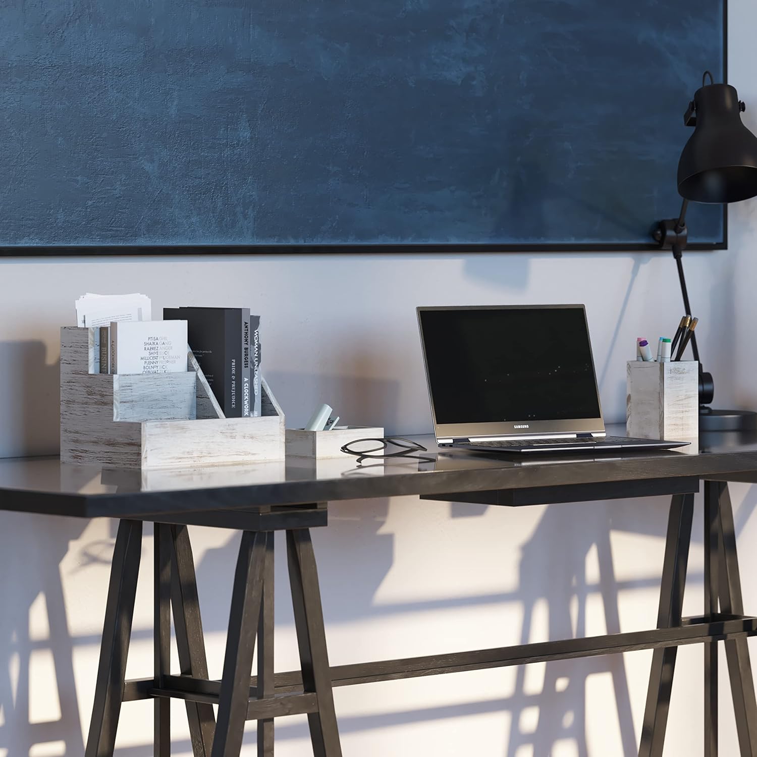 Organize in Style: 6 Rustic Farmhouse Desk Organizers That Make Work Feel Intentional