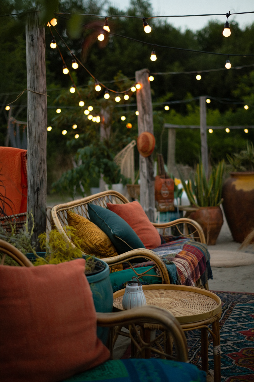 Outdoor String Lights: 6 Bold Eclectic Patio Styling Ideas Under $35