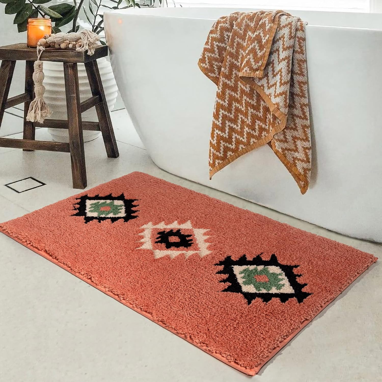 Refresh Your Bathroom: Bold Eclectic Bath Mats That Look Handpicked Under $35