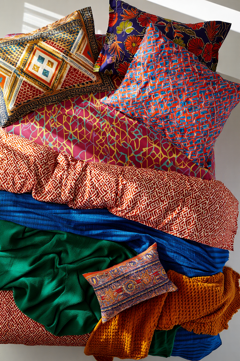 Reimagine Your Bedroom With Eclectic Bedding Sets That Celebrate Color