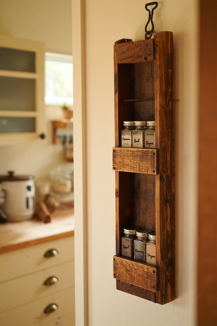 Rustic Spice Racks That Double as Farmhouse Wall Art Under $35
