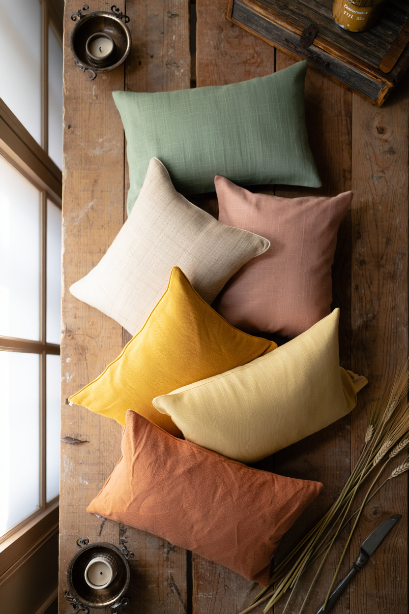 Spring Colors Meet Farmhouse: 6 Accent Pillows That Warm Any Living Room Under $35