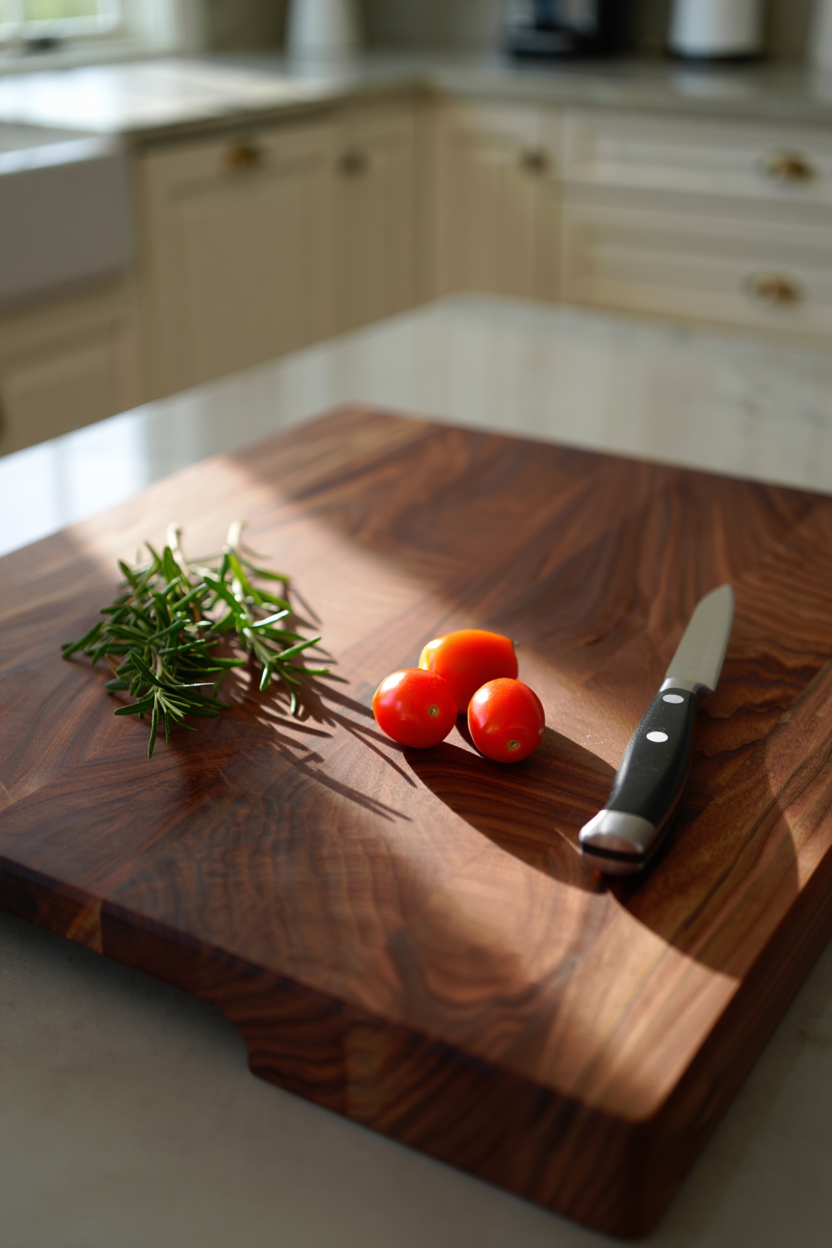 Stunning Wood Cutting Board Elevates Your Kitchen & Dining Space