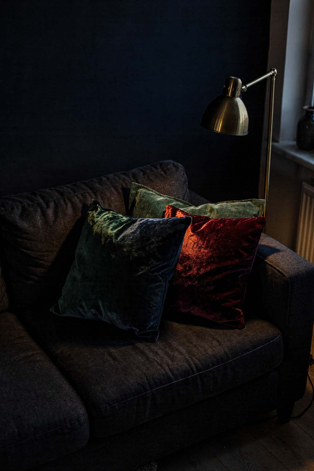 Style Dark Walls Right: Jewel-Tone Accent Pillows That Add Drama ($13–$35)