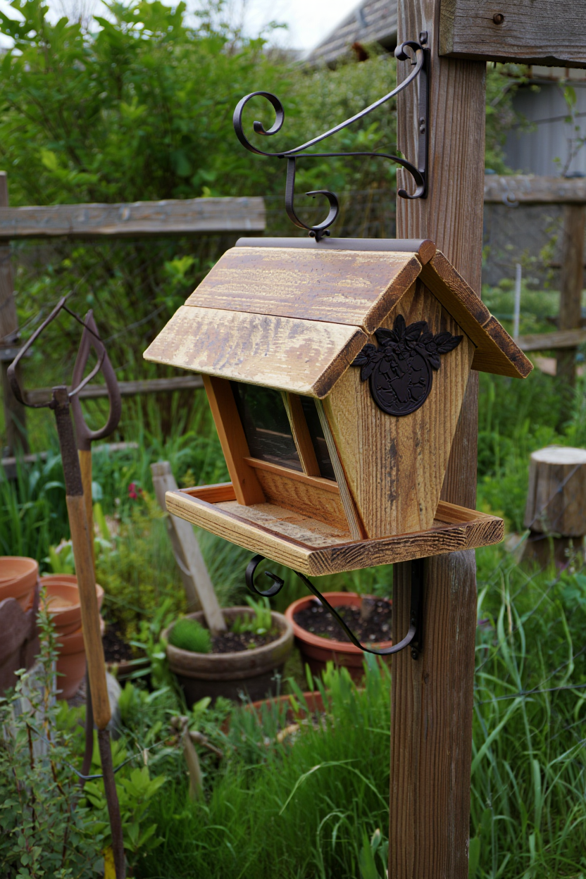 Style Your Garden Like a Country Estate: Rustic Bird Feeders That Double as Decor