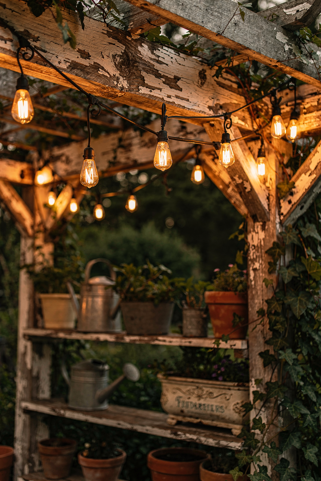 Transform Your Garden: Vintage String Lights That Create Magical Evening Gatherings