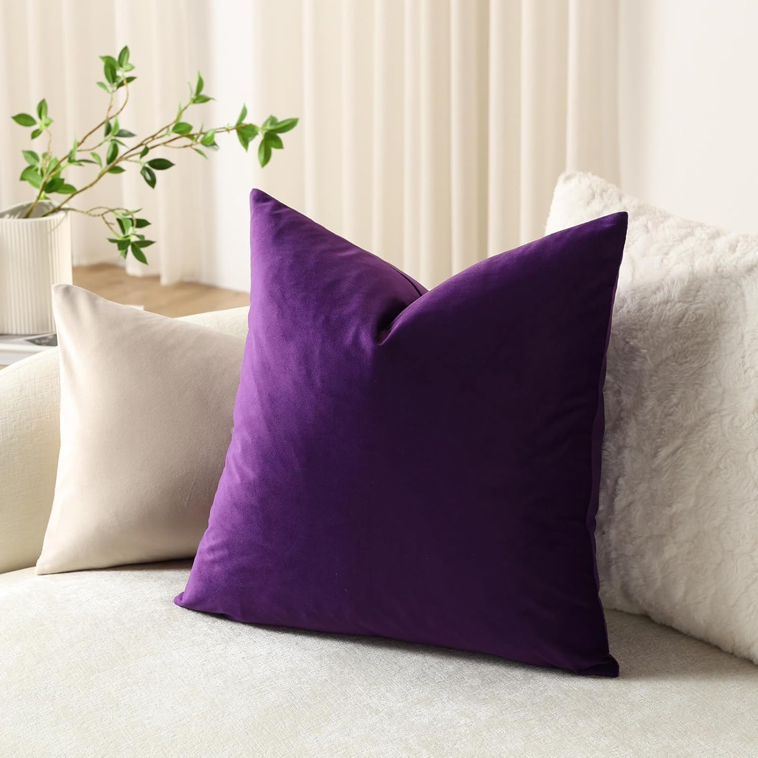 Velvet Accent Pillows That Make Any Sofa Look Like a Luxury Hotel Suite ($13–$35)