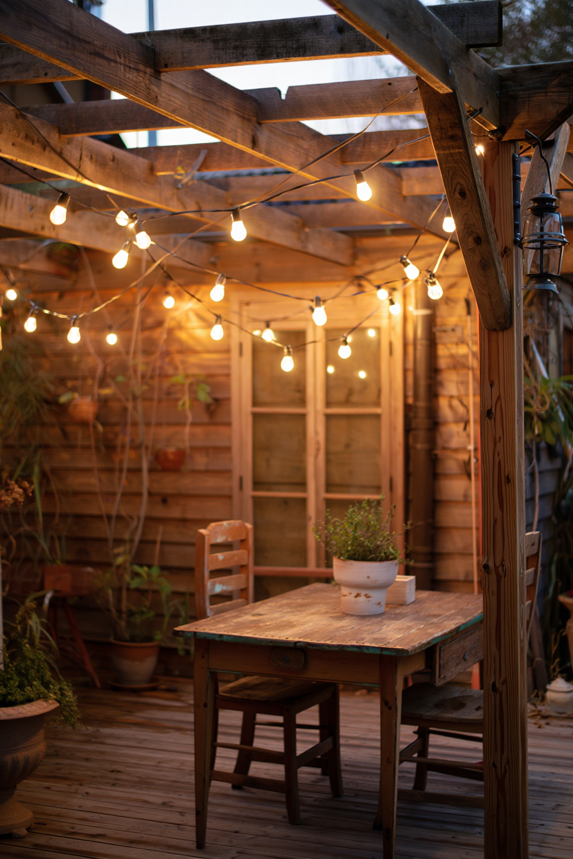 Warm String Lights for Patios: Rustic Farmhouse Glow Under $35